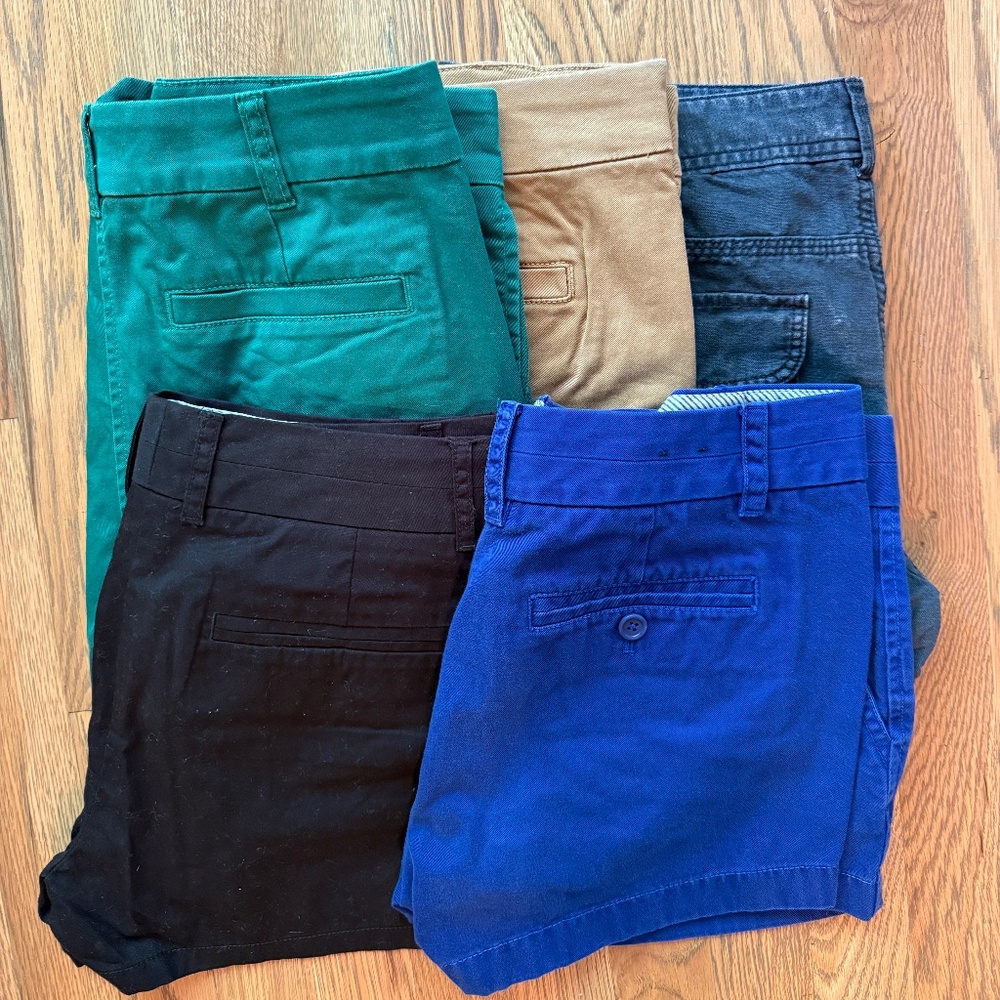 Lot of J Crew Chino Shorts Size 4 & 6
